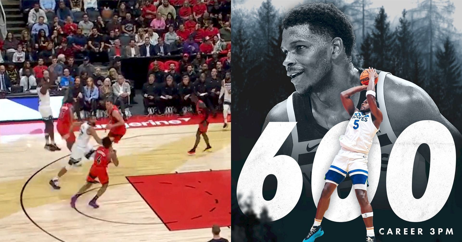 Fans react as Anthony Edwards becomes youngest NBA player ever to make 600 3s