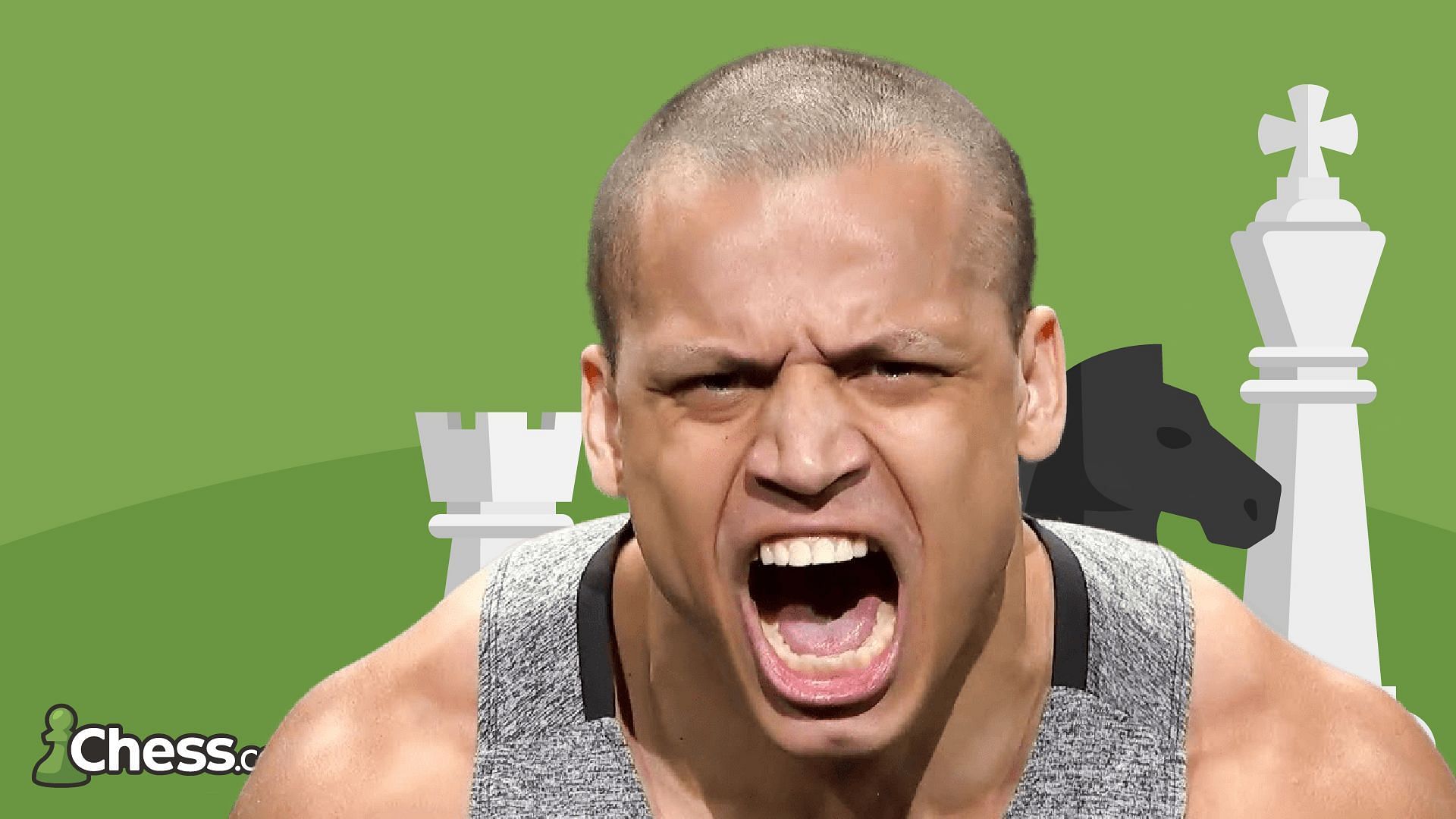 Tyler1 keeps on improving at chess (Image via Chess.com)