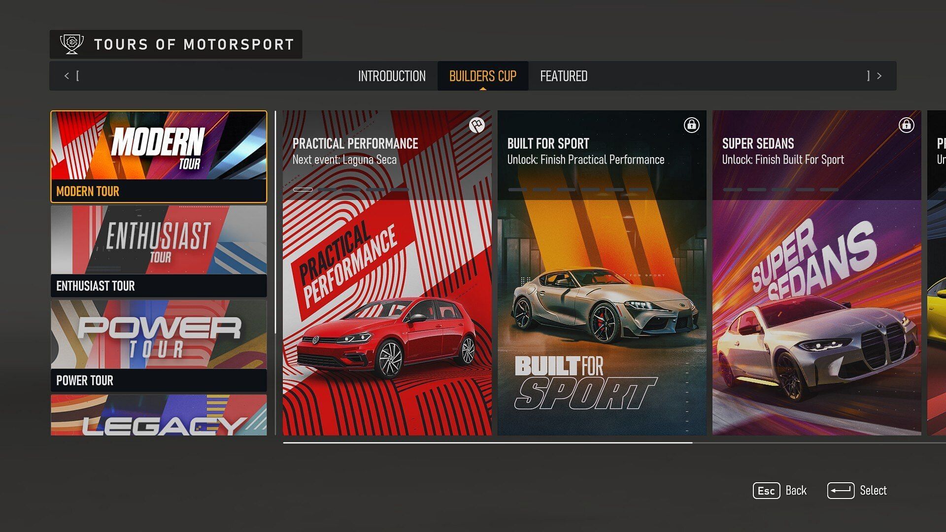 The Builder&#039;s Cup is a fantastic addition to the career mode (Image via Forza Motorsport)