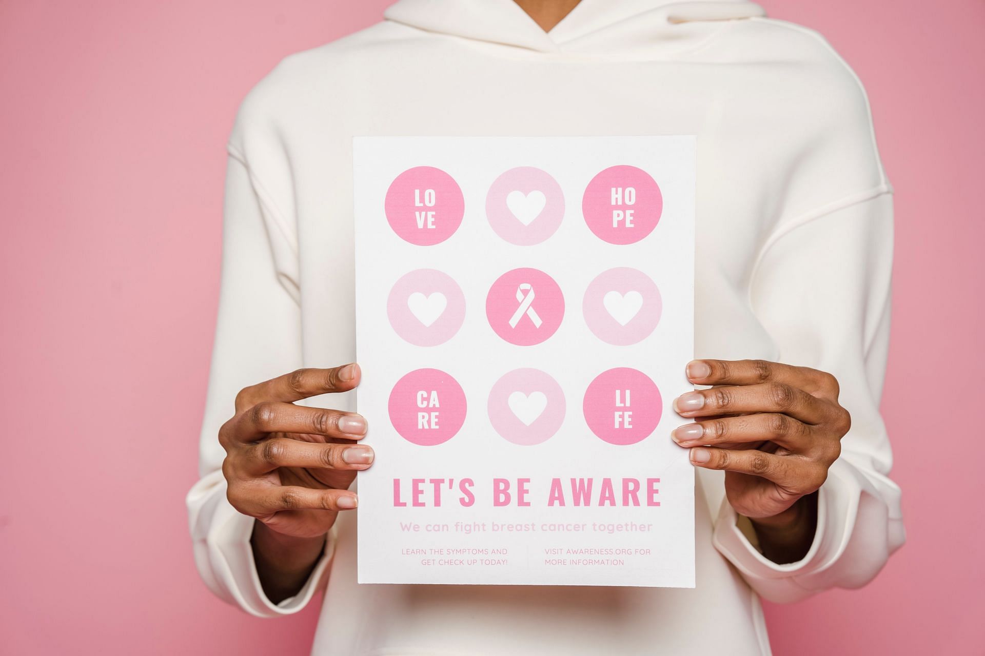 It is important to stay aware of breast cancer signs. (Image via Pexels/ Klaus Nielsen)