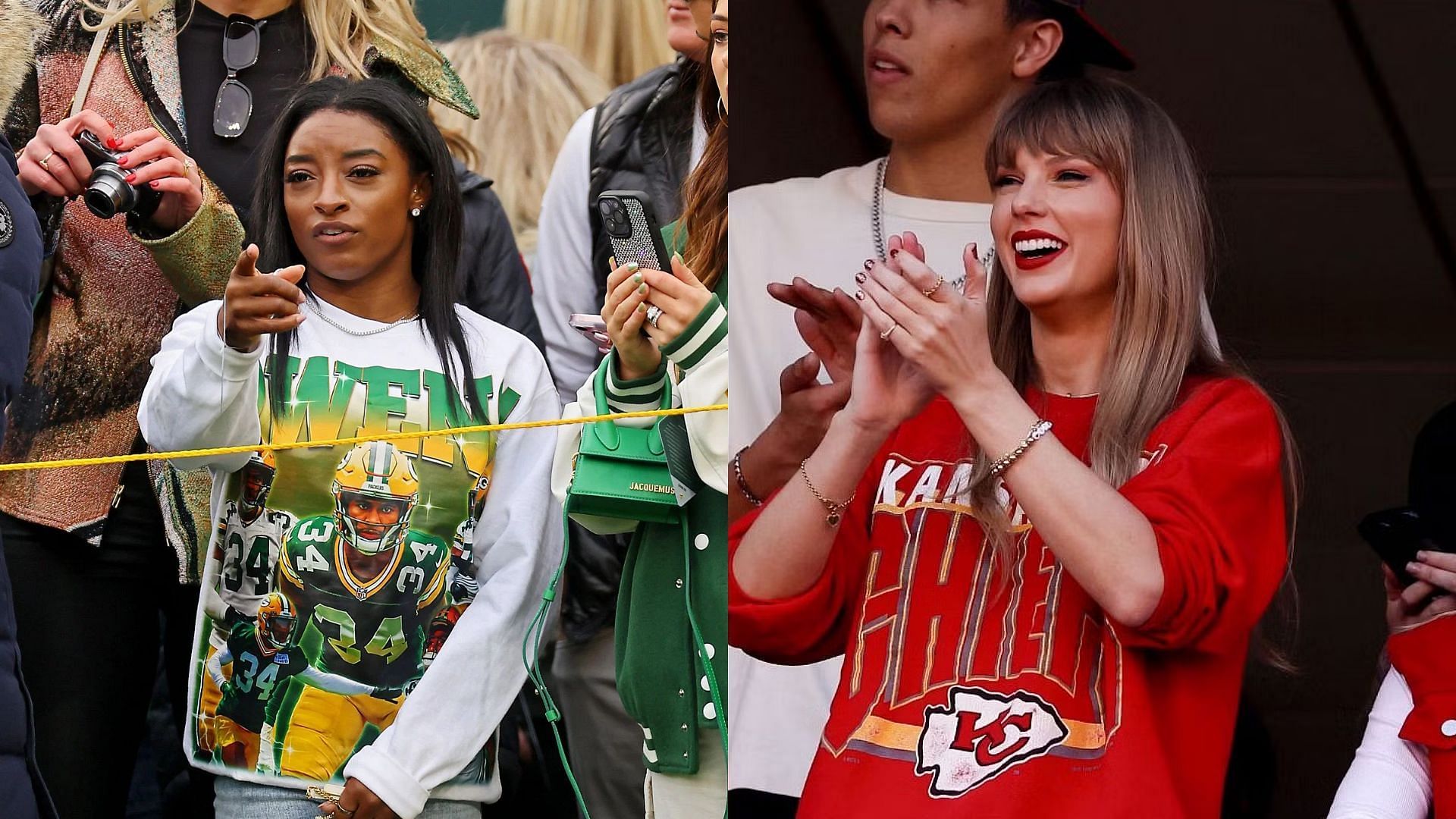 NFL fans spark Taylor Swift vs Simone Biles debate over in-game media ...
