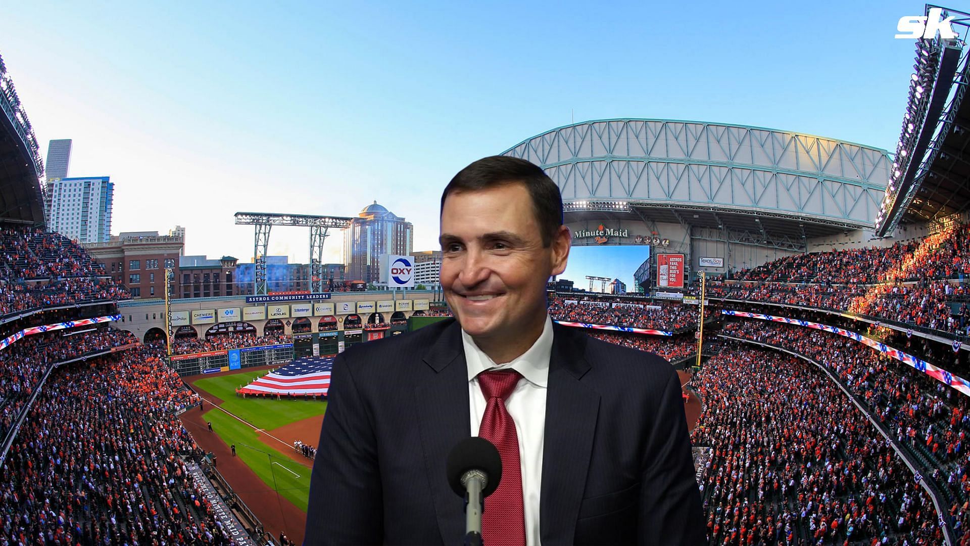 Rangers GM Chris young takes dig at Astros after ALCS Game 7 triumph. 
