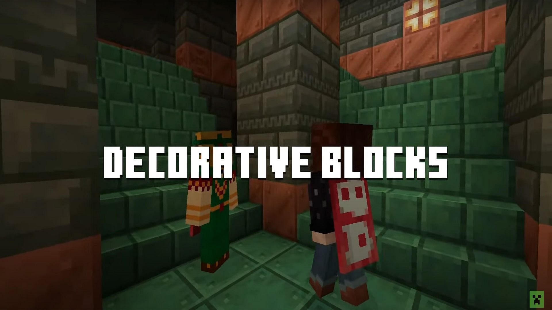 Decorative blocks are a great addition to the world (Image via Mojang Studios)