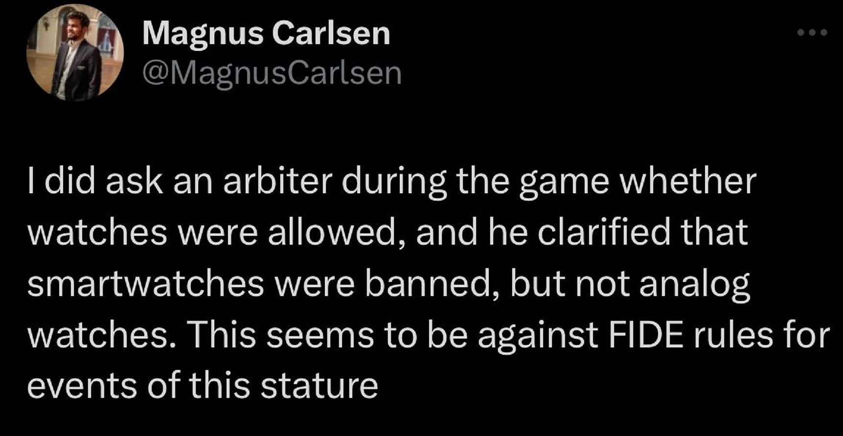 BREAKING NEWS 🚨 Magnus Carlsen was found guilty by the FIDE