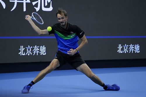 Daniil Medvedev in action at the China Open