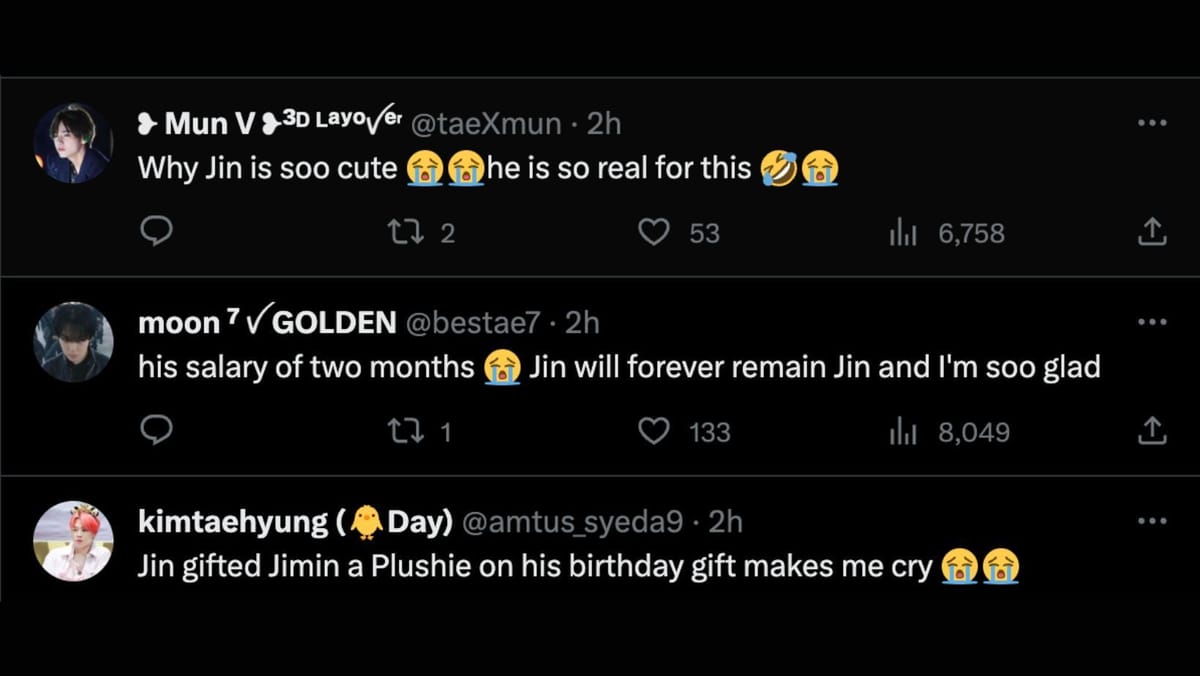 Jin Makes V Cry Birthday