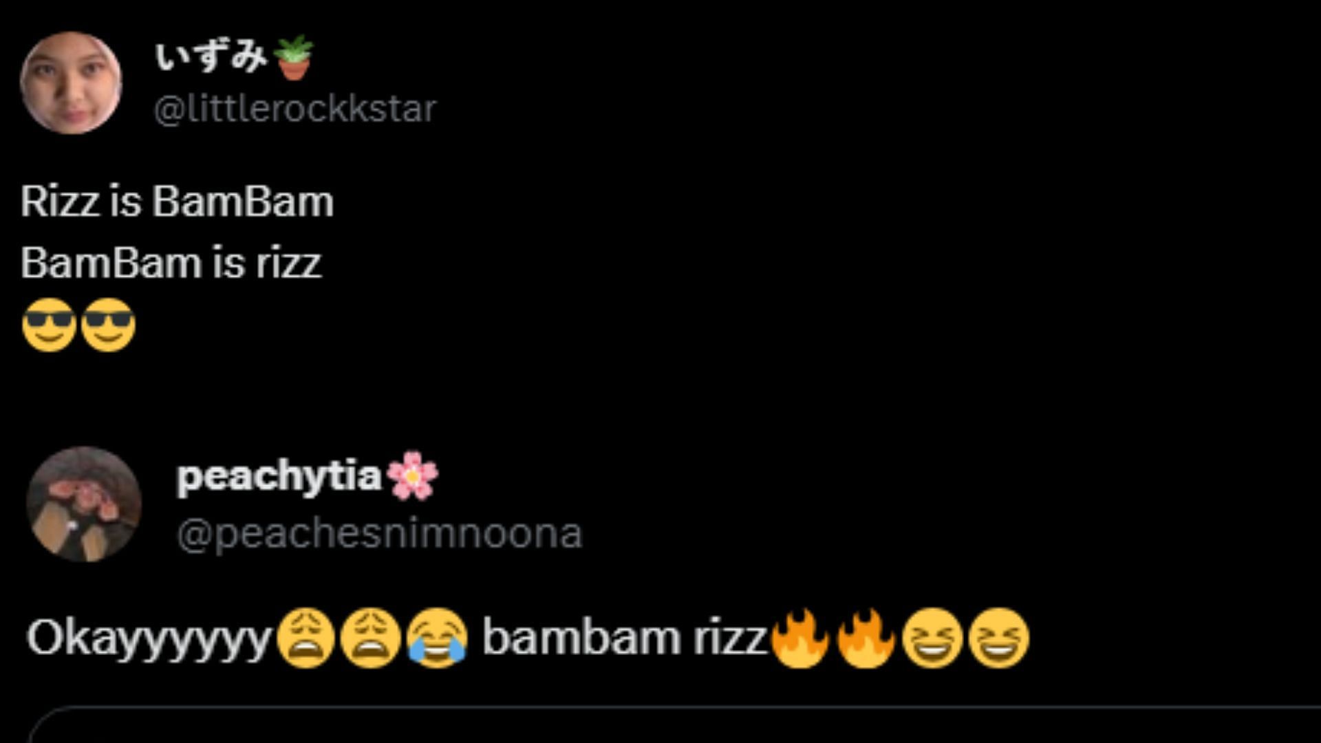 BamBam&#039;s fans explain him the internet slang word rizz (Image via X)