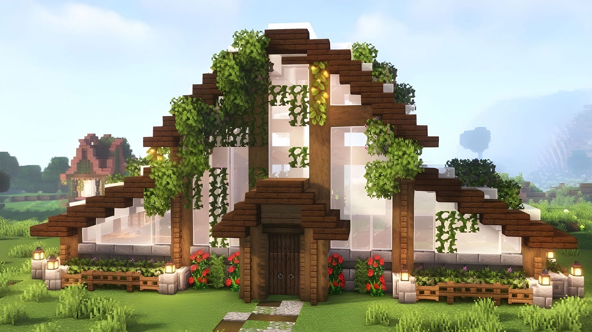 Greenhouse Minecraft builds are fantastic for those plant lovers out there (Image via Youtube/sillyblocks)
