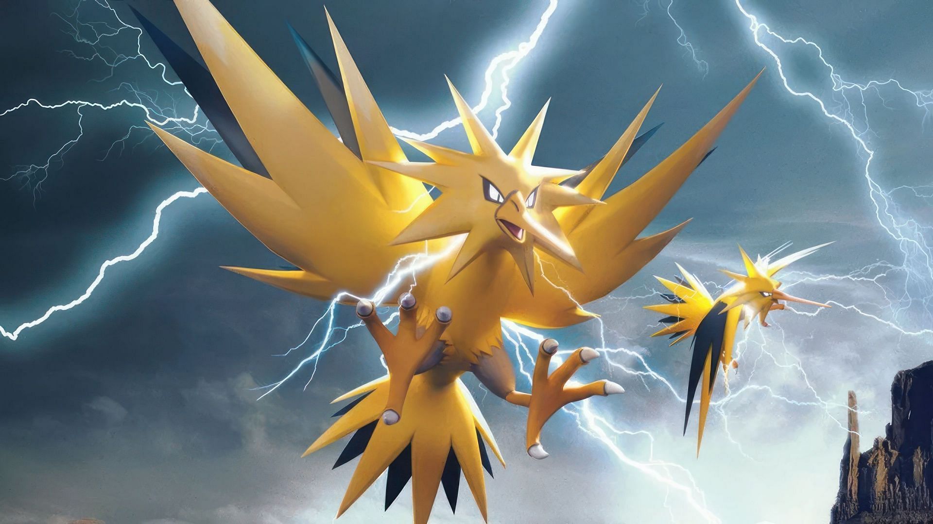 Zapdos, as seen in the main series (Image via The Pokemon Company, TPC)