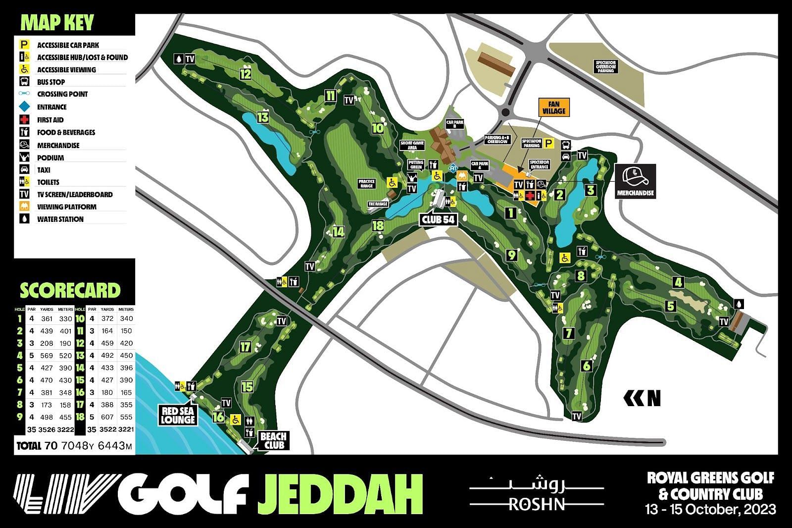 Golf Jeddah Golf Course Map