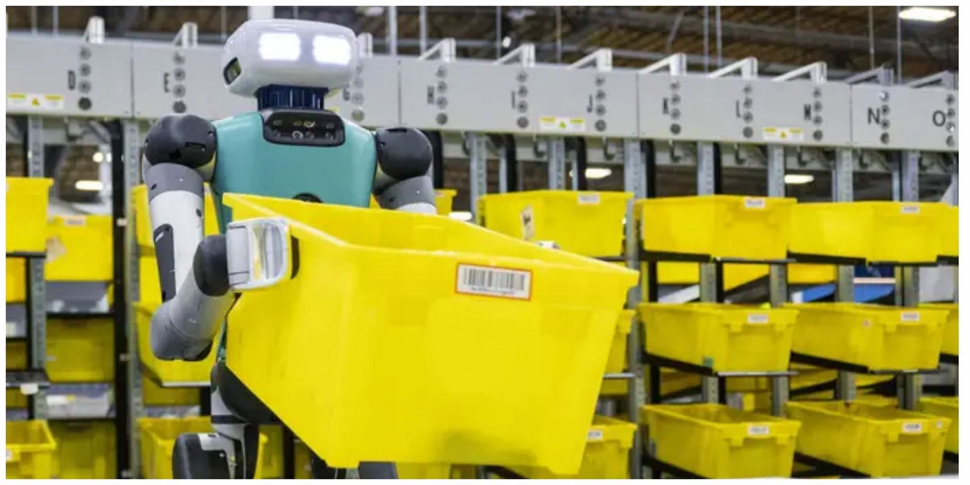 Social media users share wild reactions as the company unveils Digit, the new robot for the US warehouses. (Image via Amazon)