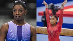 "I’m just so honored to be able to do this" - Hillary Heron at performing Simone Biles' signature floor routine at World Championships