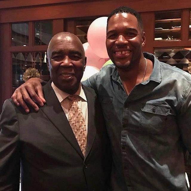 Michael Strahan with his father