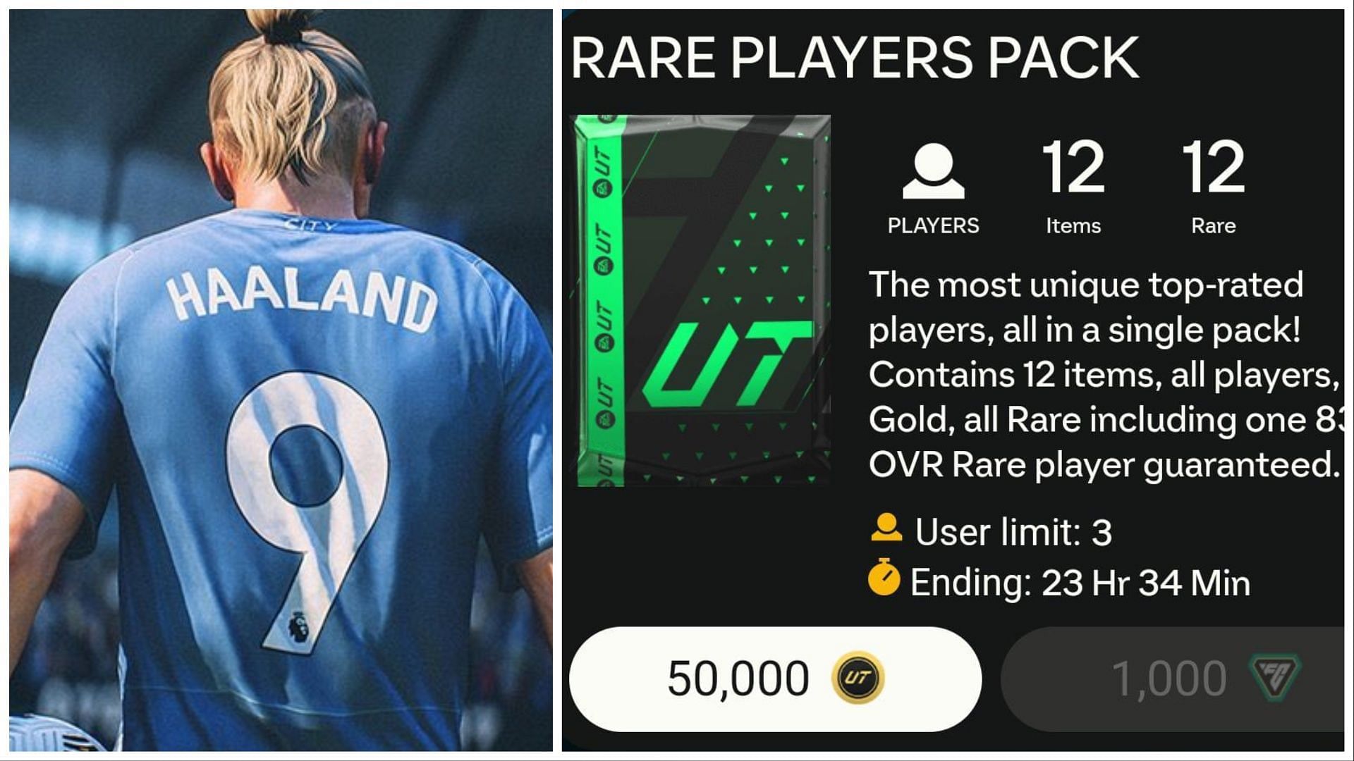 The Rare Players Pack is part of EA FC 24 (Images via EA Sports)
