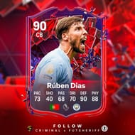 Ruben Dias' rumored promo card (Image via Twitter/FUT Sheriff)