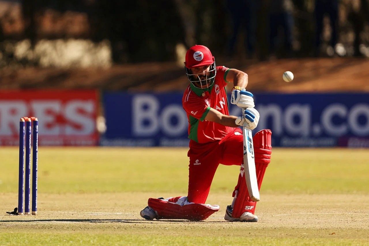 Jatinder Singh batting during ICC World Cup 2023 Qualifiers [Getty Images]