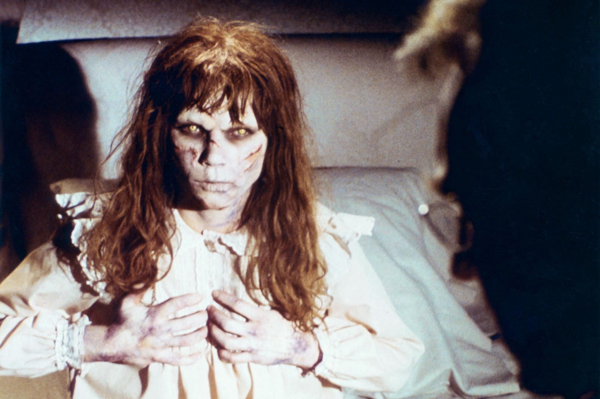 Linda Blair as the iconic Regan MacNeil: A haunting legacy revisited in The Exorcist: Believer (Image via Warner Bros) 