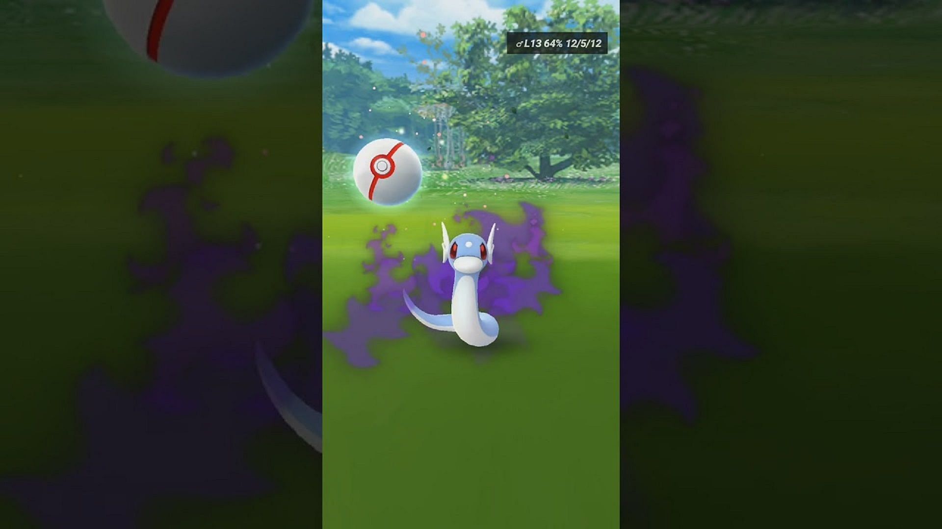 Shadow Dratini can ultimately become the mighty Shadow Dragonite in Pokemon GO (Image via CyberCychreusGR/YouTube)