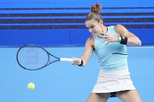 Sakkari at the 2023 Pan Pacific Open.