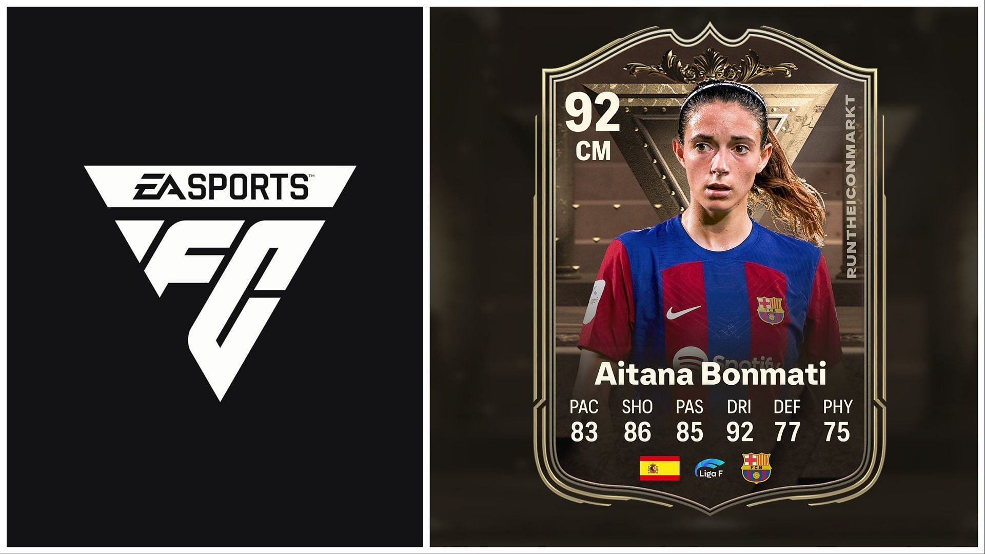 Centurions Bonmati has been leaked (Images via EA Sports and Twitter/RunTheIconMarkt)