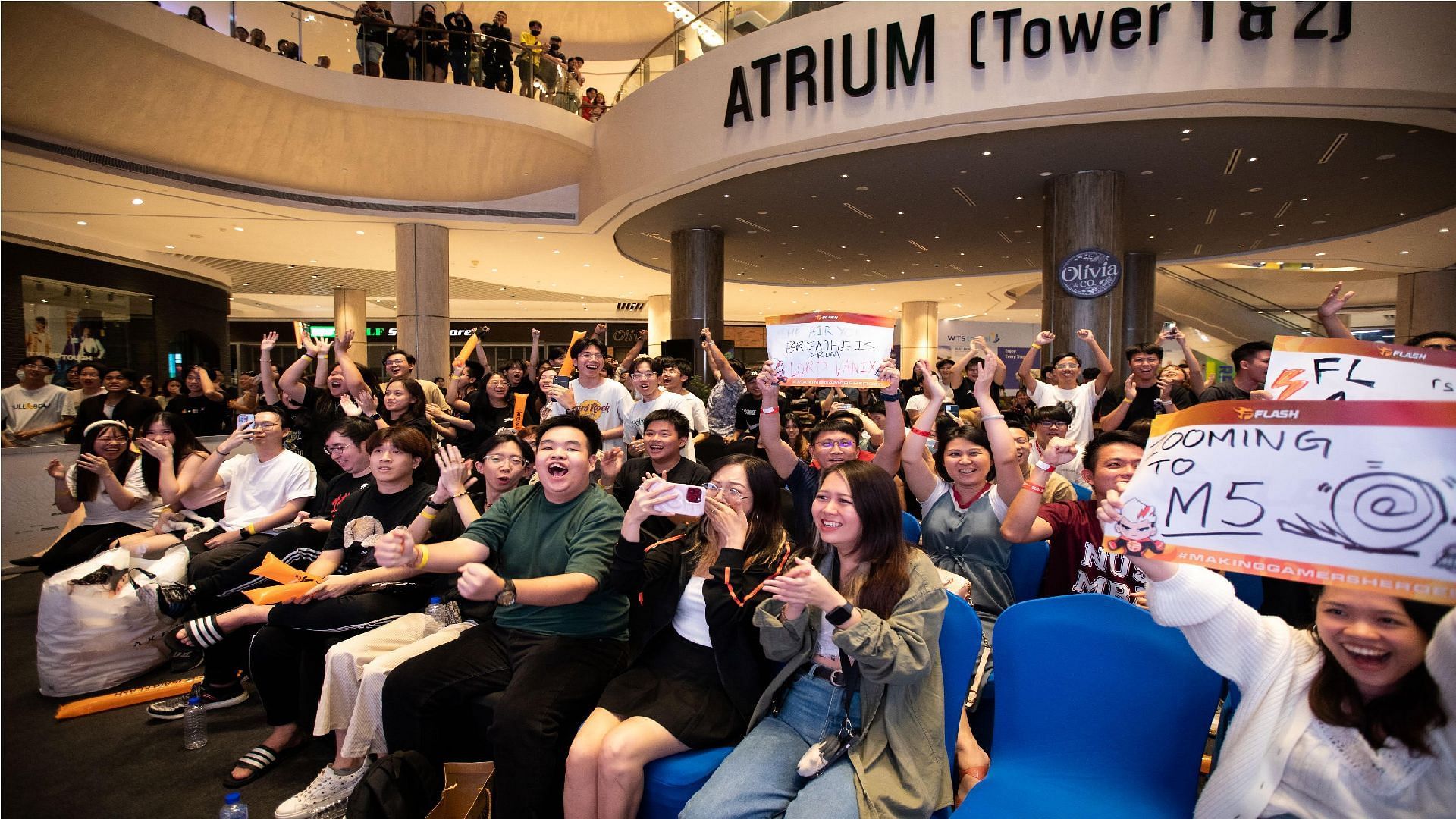 Team Flash&#039;s supporters came in numbers to cheer for them (Image via Moonton Games)