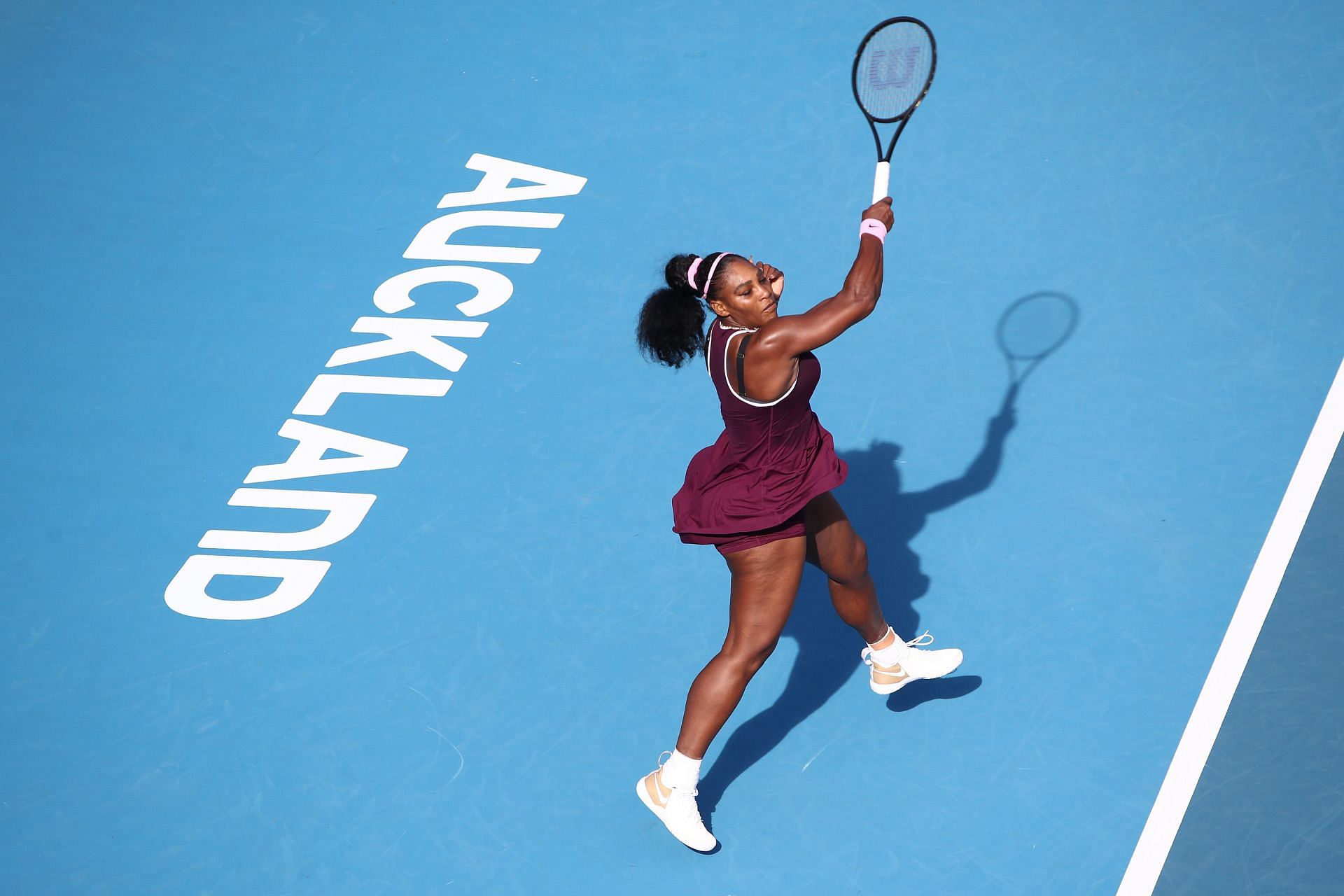 Serena Williams at the 2020 Women&#039;s ASB Classic.