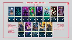All player cards in Valorant Episode 7 Act 3 Battlepass