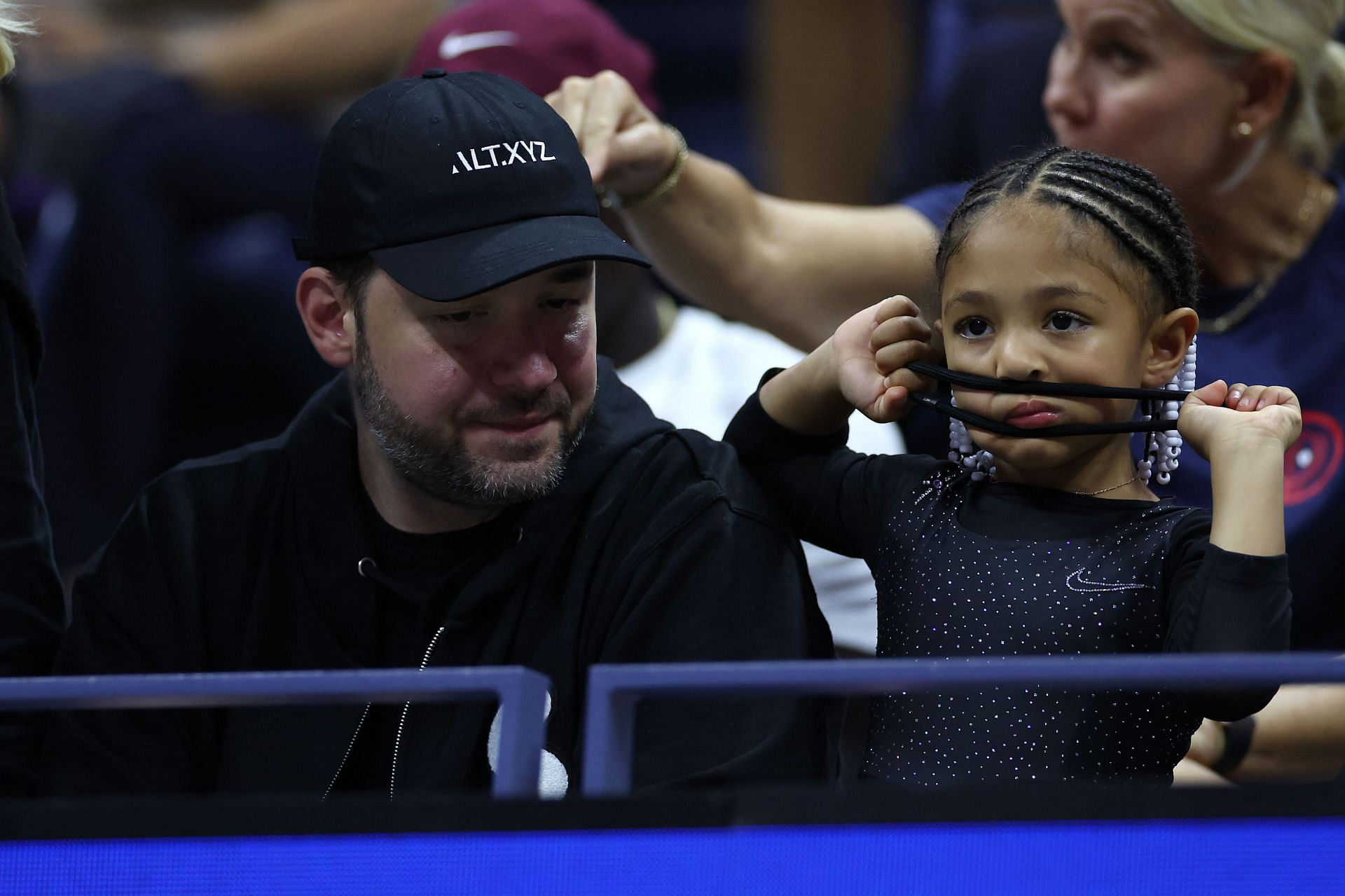 Alexis Ohanian and Olympia 2022 US Open - Day 1