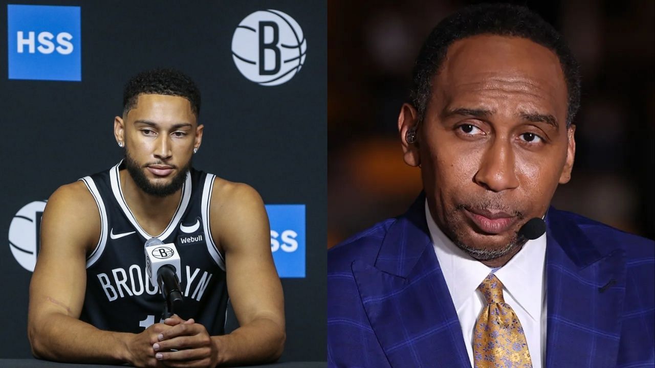Stephen A. Smith (R)  criticized Ben Simmons (L) for his unavailability