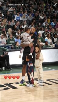 Damian Lillard's Instagram Story Post #1