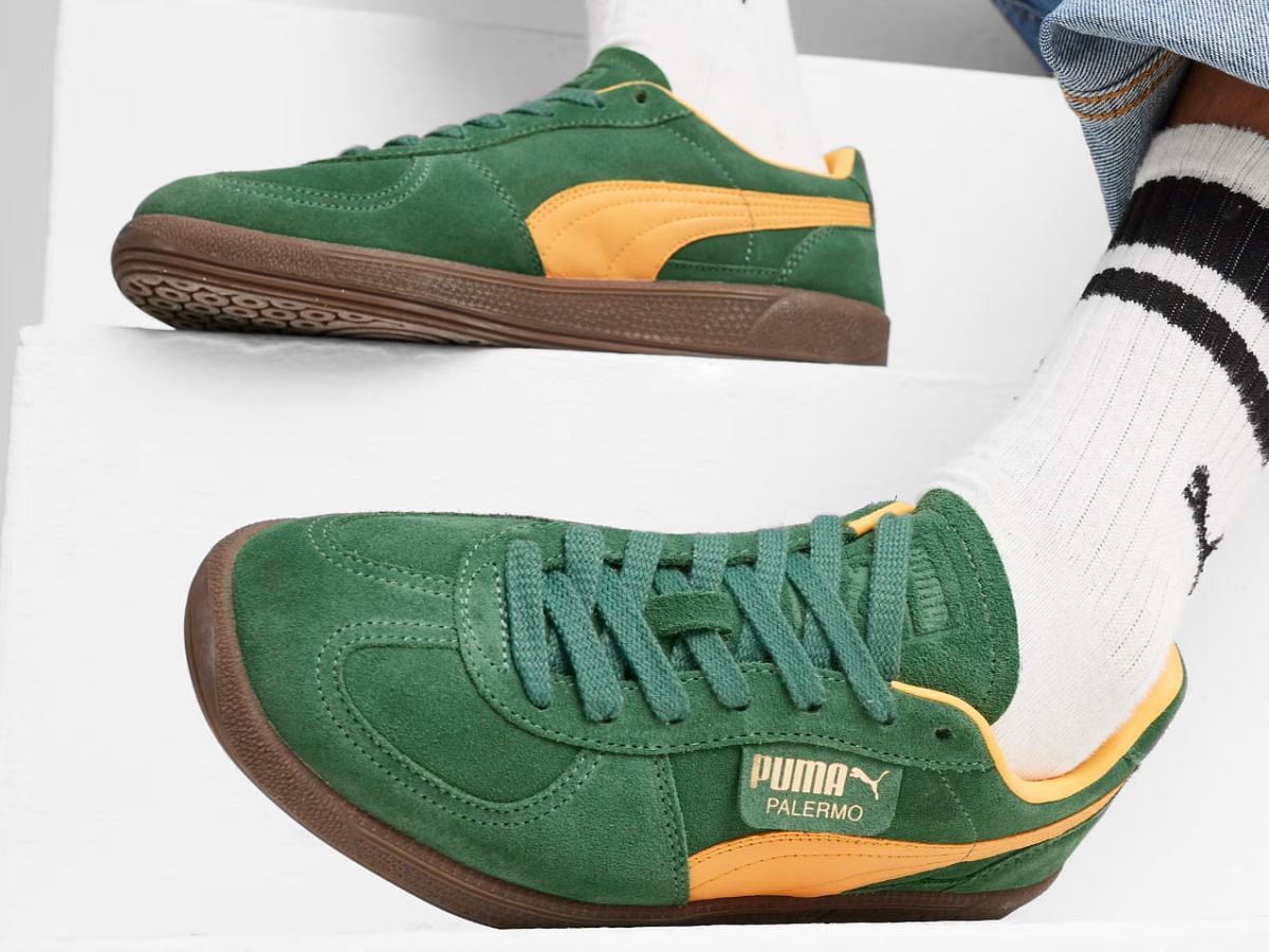 Puma Palermo &ldquo;Clementine&rdquo; sneakers (Image via Twitter/@SneakerVisionz)