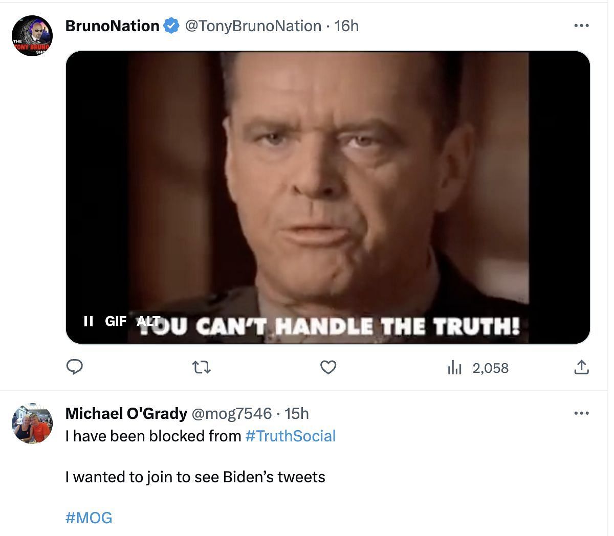 Social media users share wild reactions as the US President&#039;s campaign joins Trump&#039;s Truth Social, claiming that they thought &quot;it would be funny.&quot; (Image via Twitter)