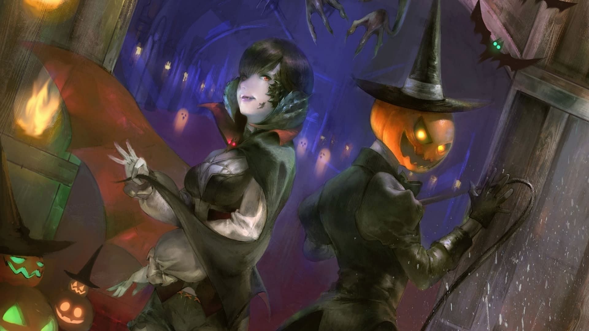 All Saint&#039;s Wake in Final Fantasy XIV Halloween Event (Image via Square Enix)