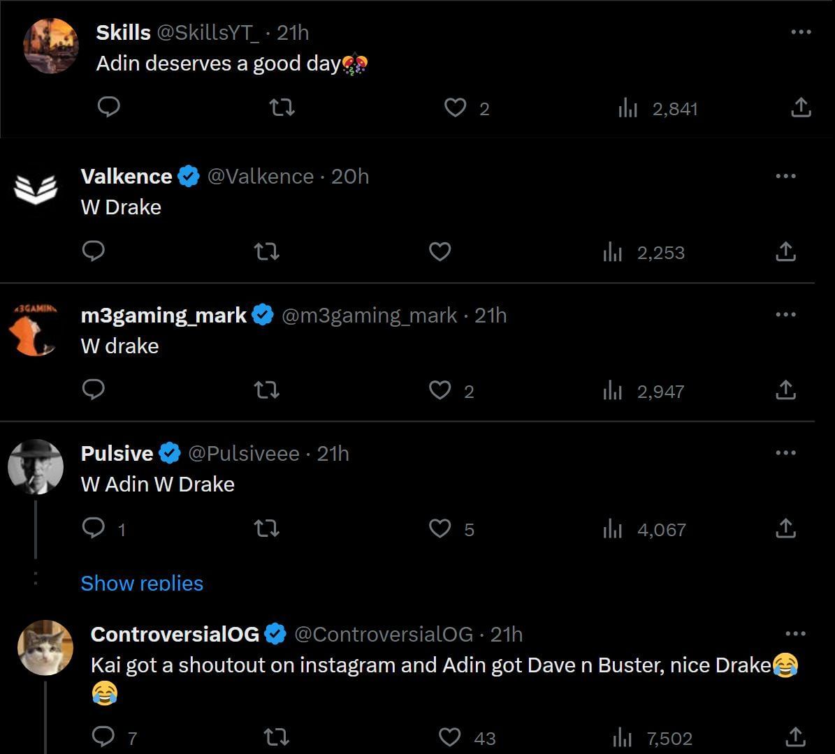 Drake rented out a Dave & Busters for Adin Ross&rsquo; birthday, claims the