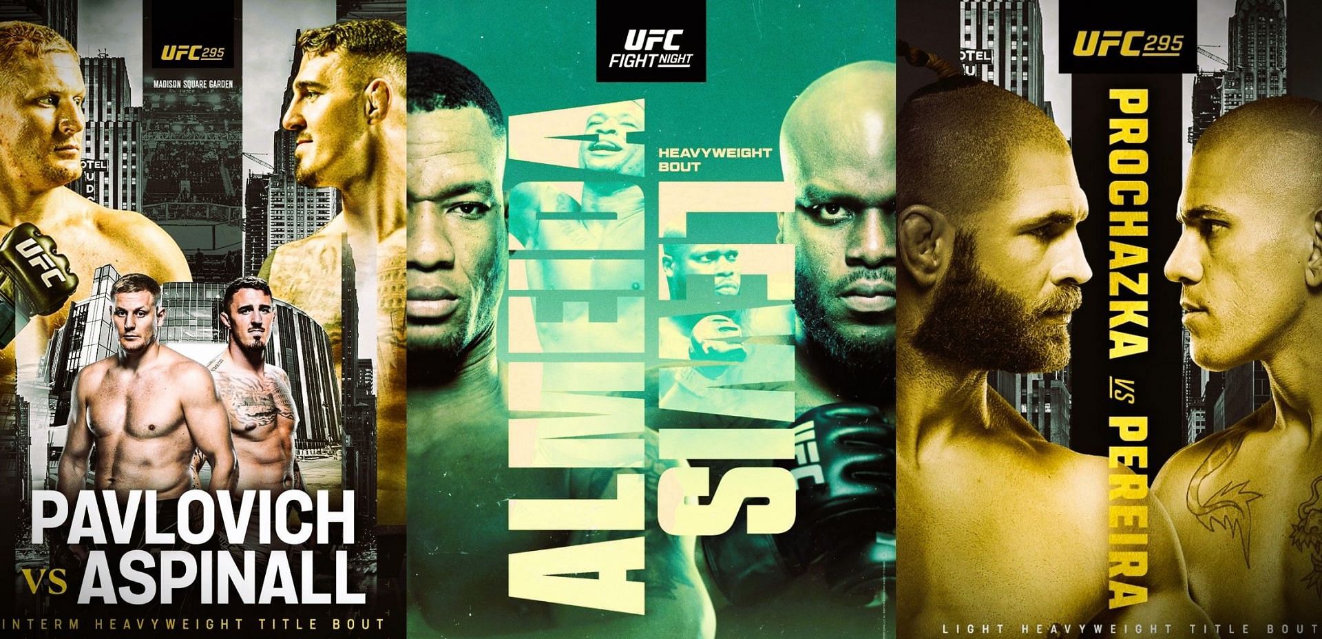 Three UFC events will be underway in November 2023 [Images via @ufcontnt on Instagram]