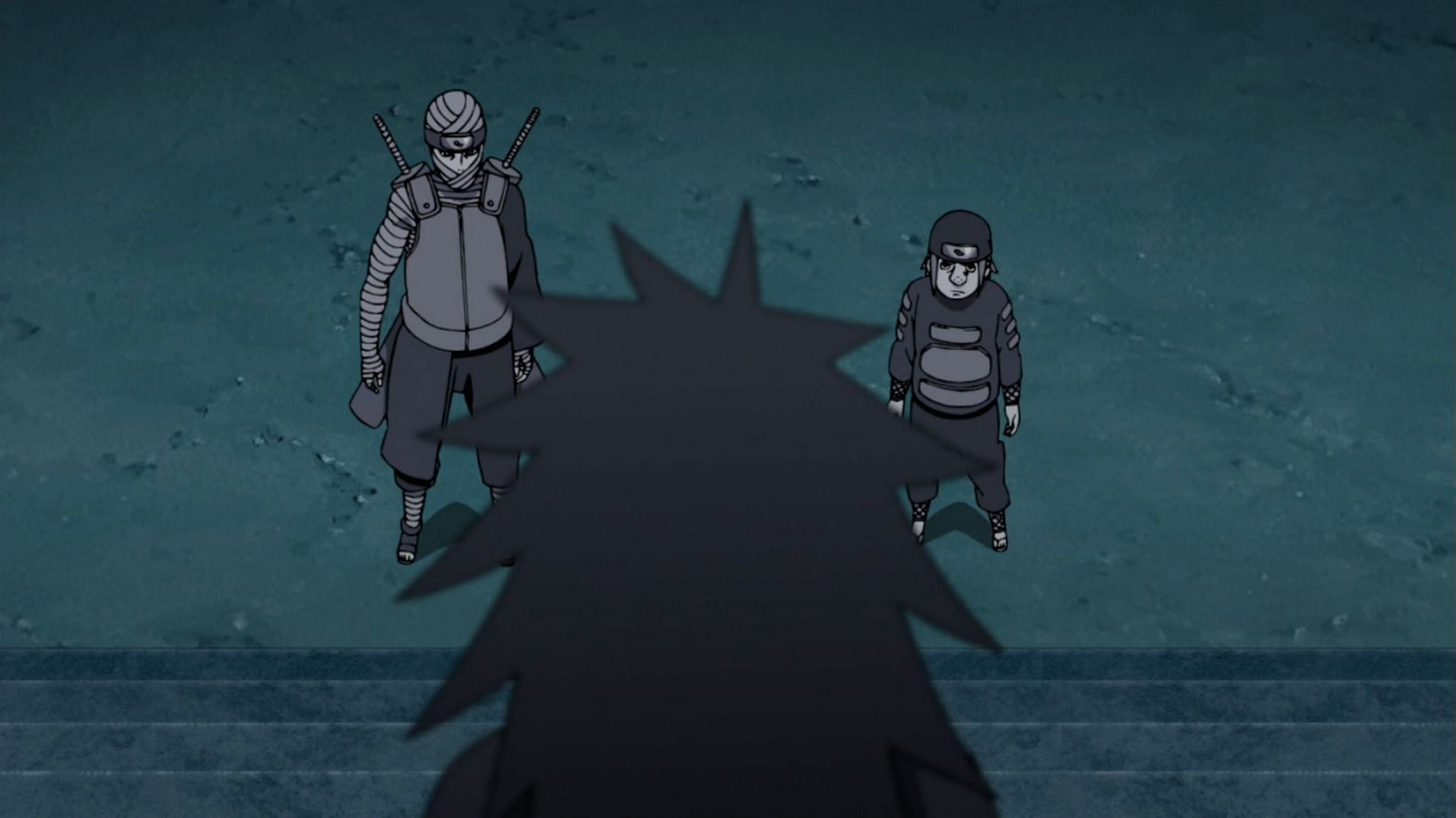 Mu and Onoki as seen in the Naruto anime (Image via Studio Pierrot)