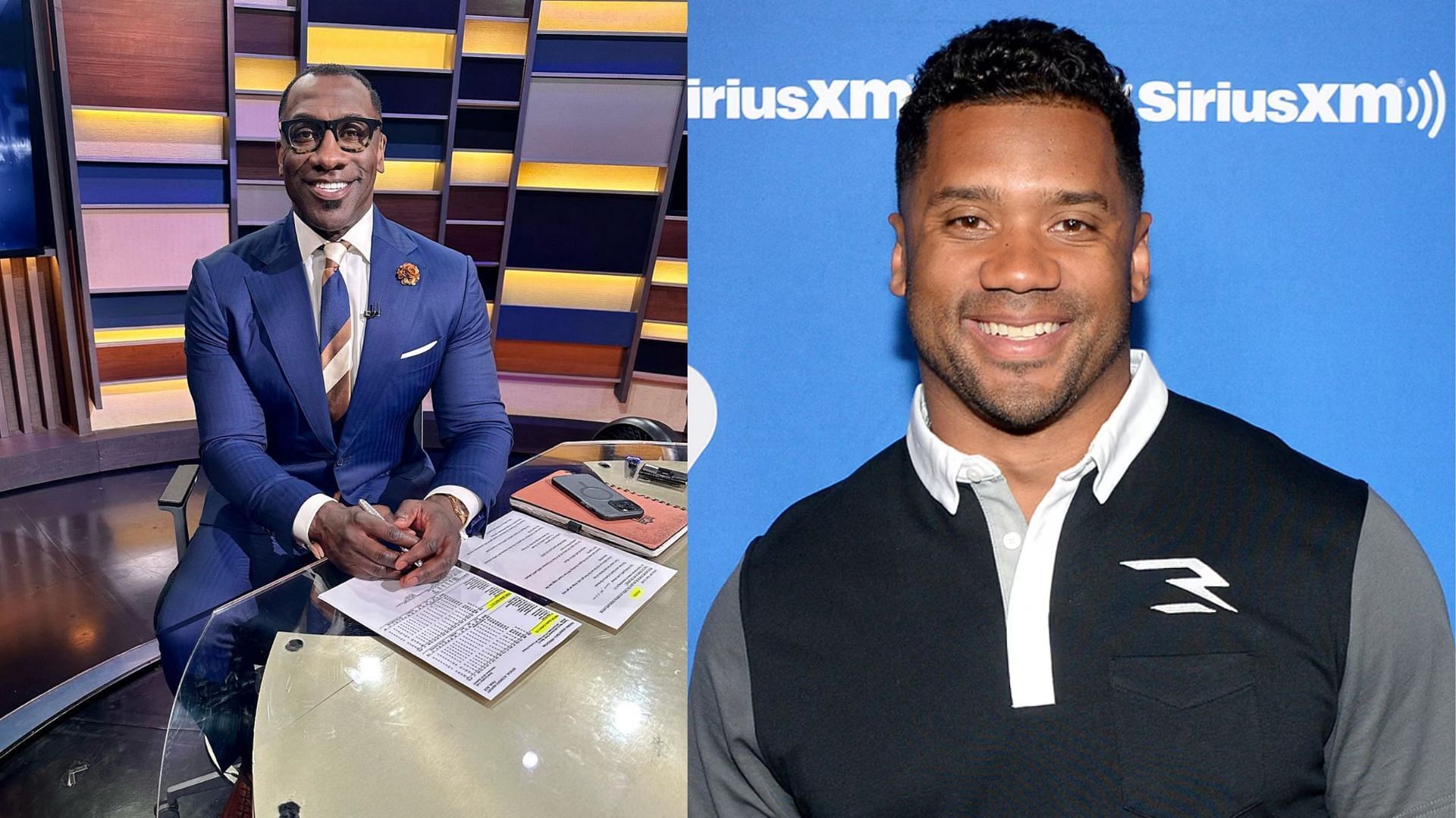 Shannon Sharpe (l) on Russell Wilson (r) and his Broncos teammates possibly resenting him