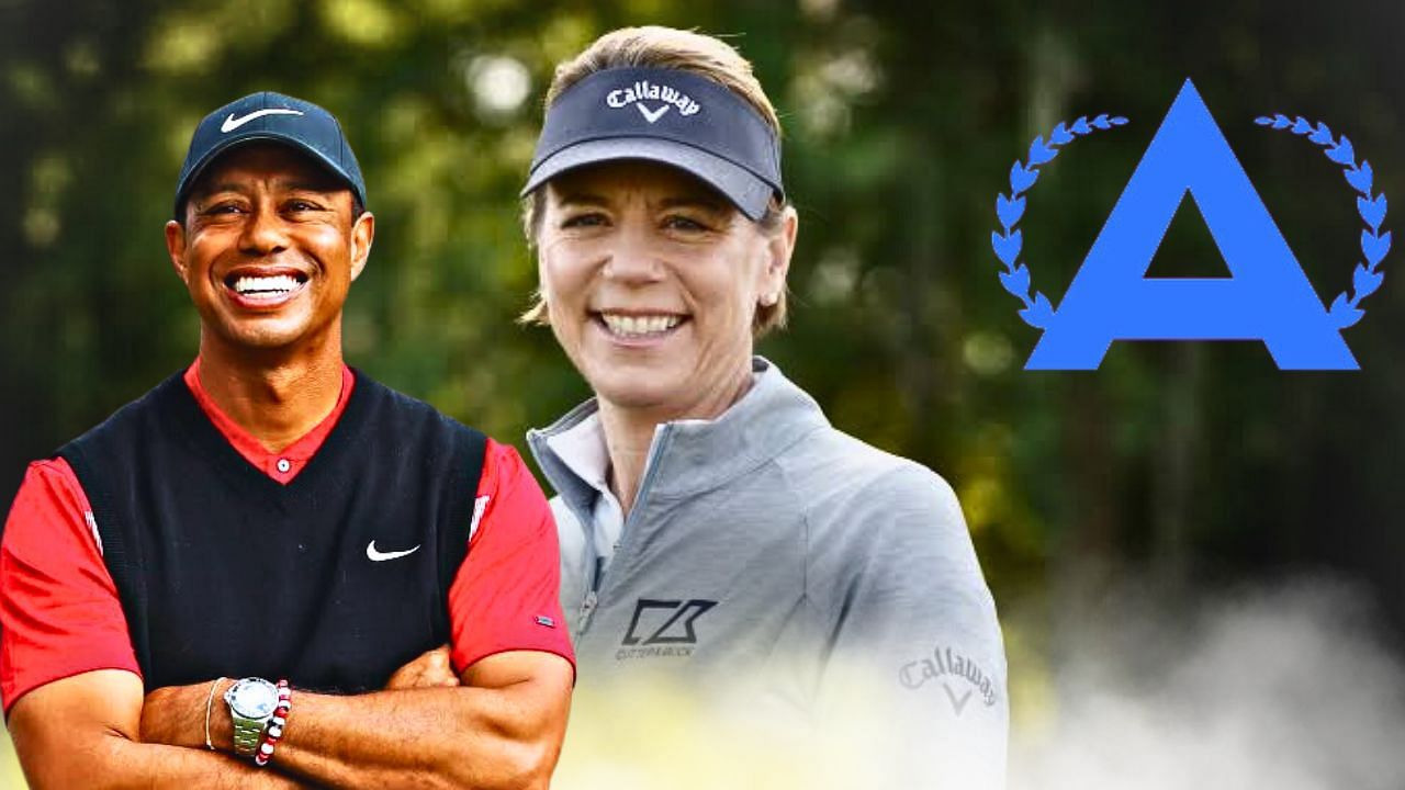 Annika Sorenstam and Tiger Woods, both considered by many as the best to ever play the game.