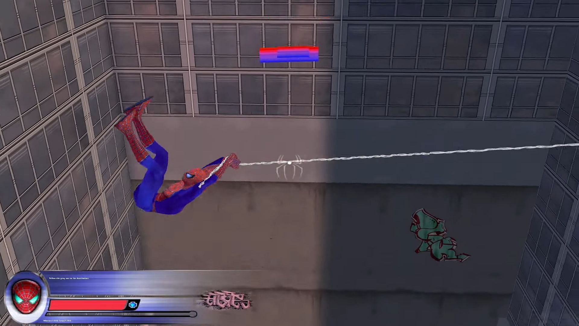 This game was based on the second Sam Raimi Spider-Man movie (Image via Activision)