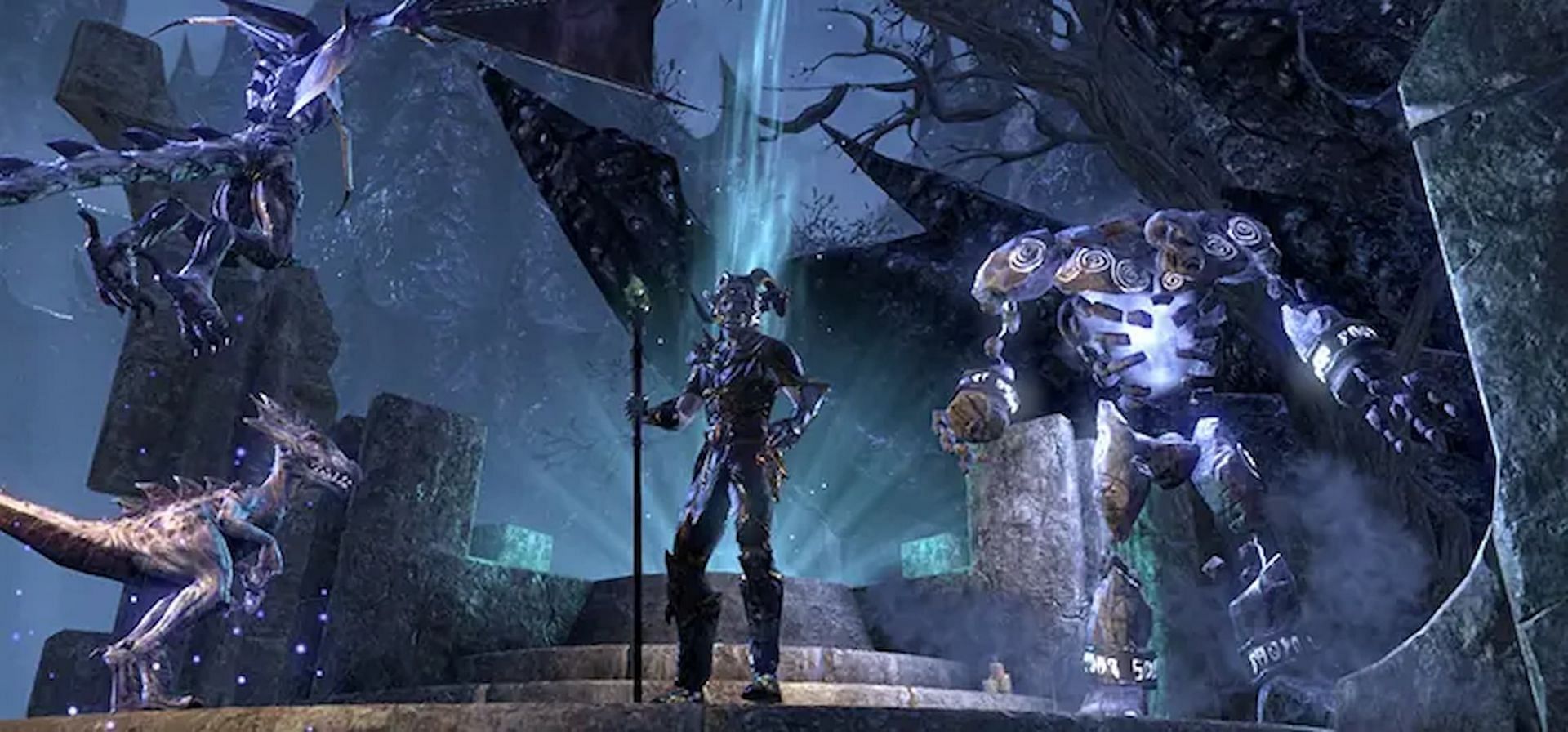 The Sorcerer can summon Daedric familiars to assist in battle (Image via ZeniMax Online Studios)