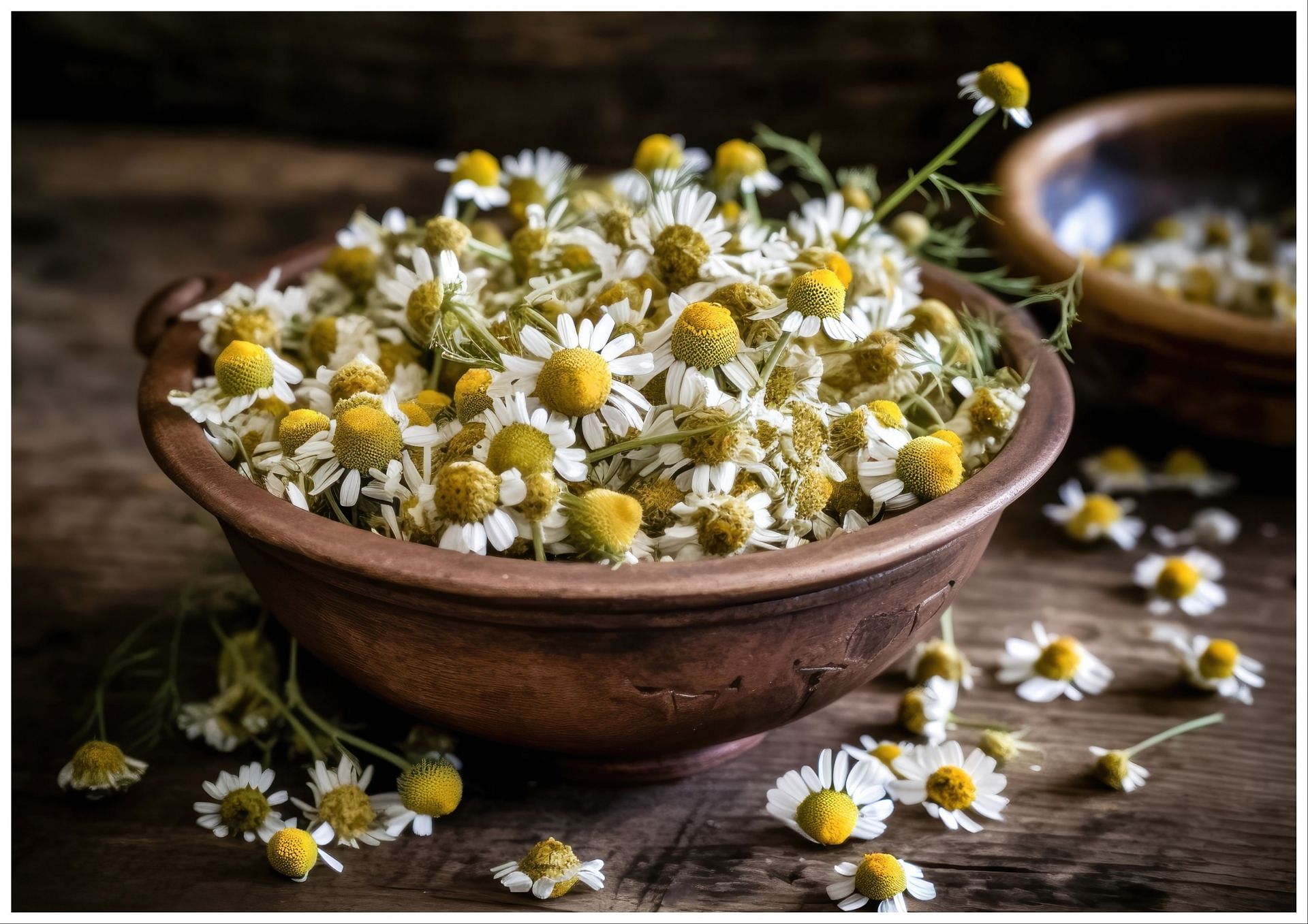 Calming chamomile herbal tea (Image via Vecteezy)