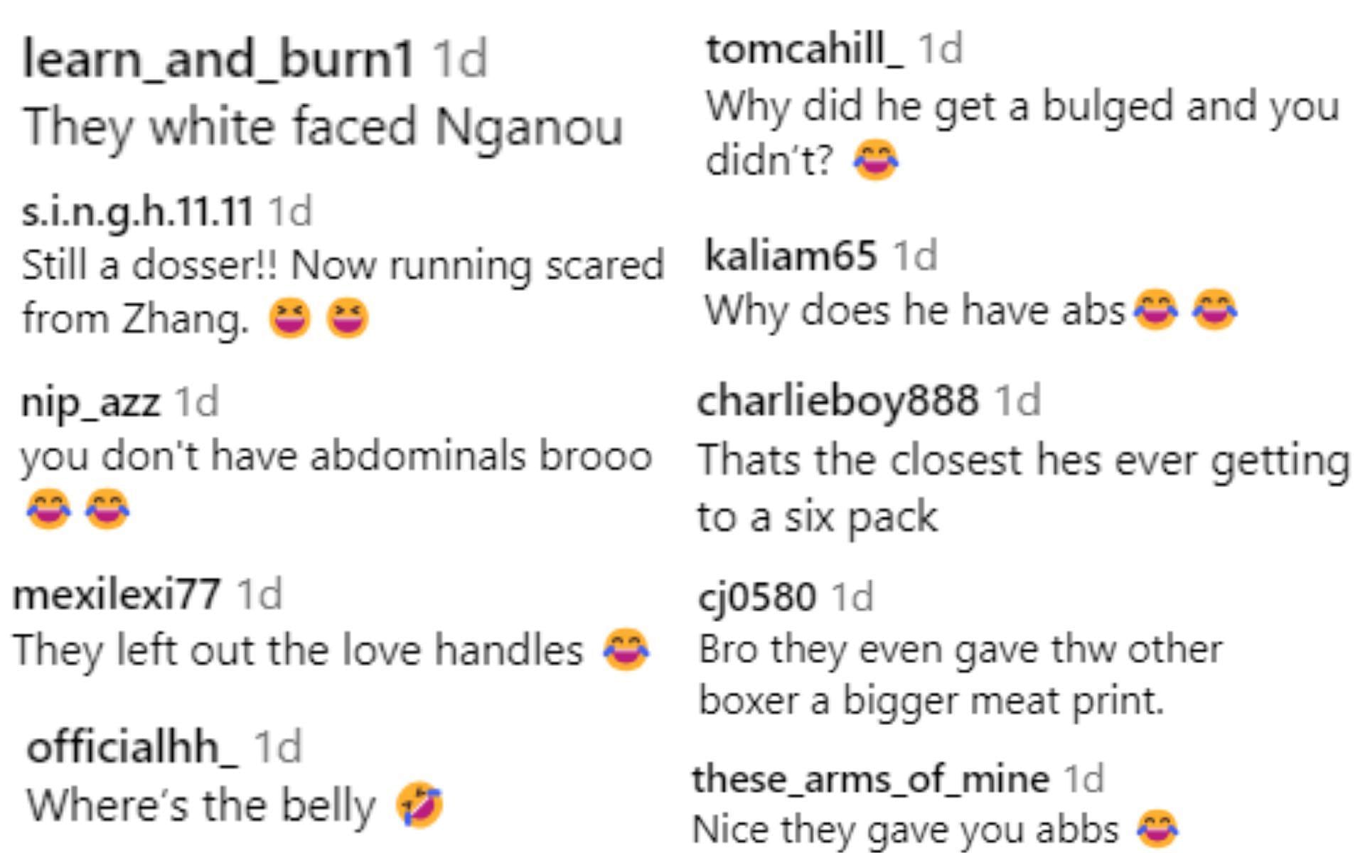 [Reactions via: @tysonfury on Instagram]