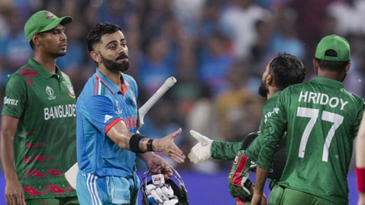 India gave Bangladesh another hammering in the 2023 World Cup. (Credits: Twitter)