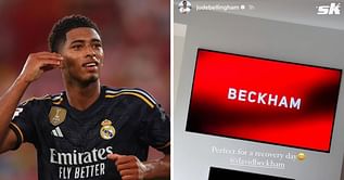 "Perfect for a recovery day" - Real Madrid star Jude Bellingham watches David Beckham's new Netflix documentary after starting for Los Blancos