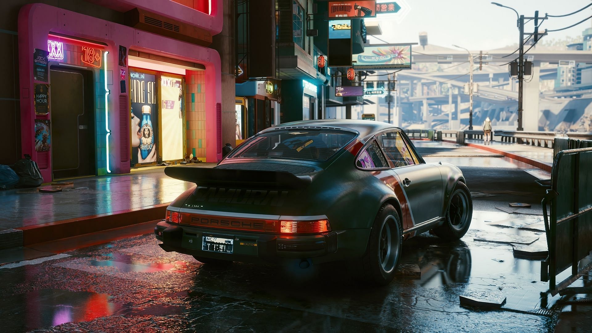 Johnny Silverhand&#039;s Porsche 911 (Image via CDPR)