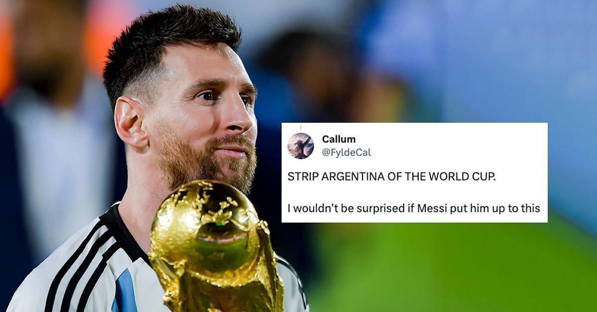 Fans want Lionel Messi to be stripped off the 2022 FIFA World Cup title