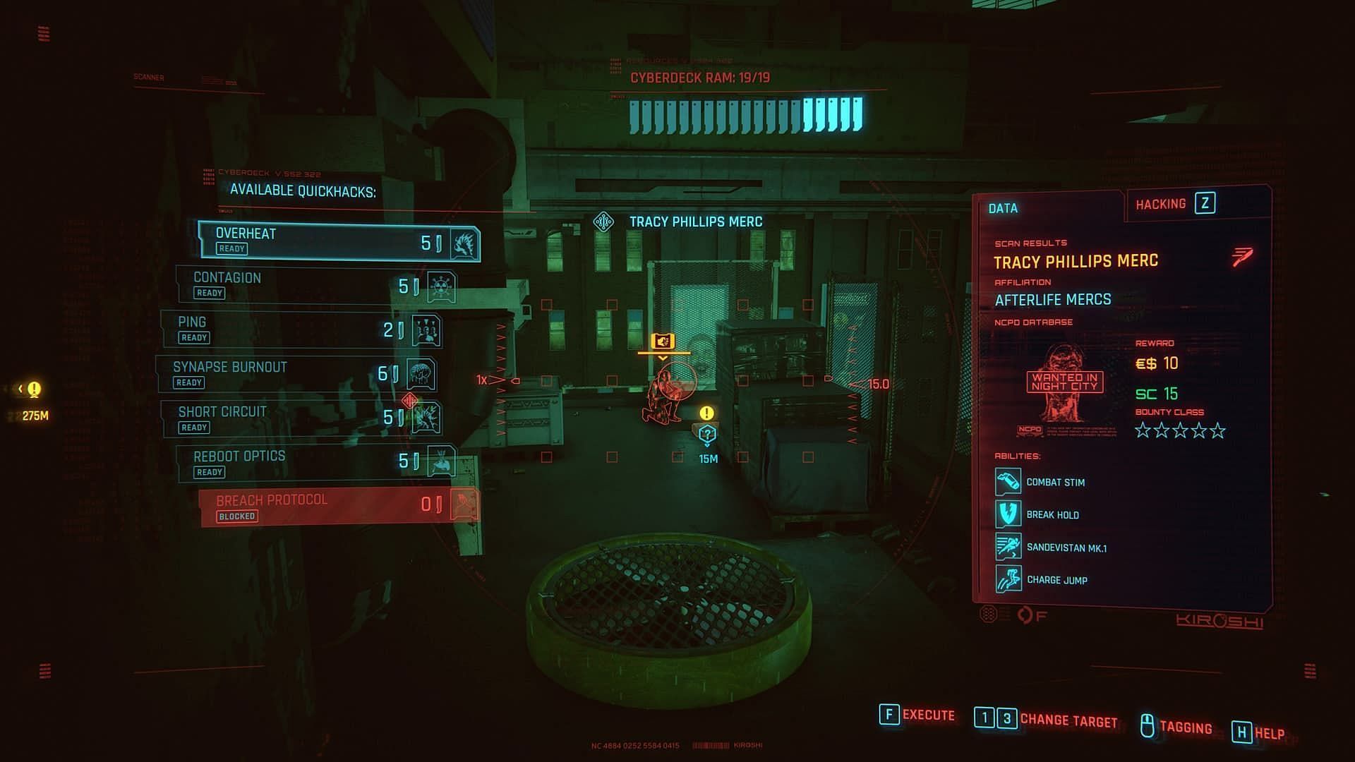 Overheat Quickhack in Cyberpunk 2077 Phantom Liberty 2.0 (Image via CD Projekt Red)