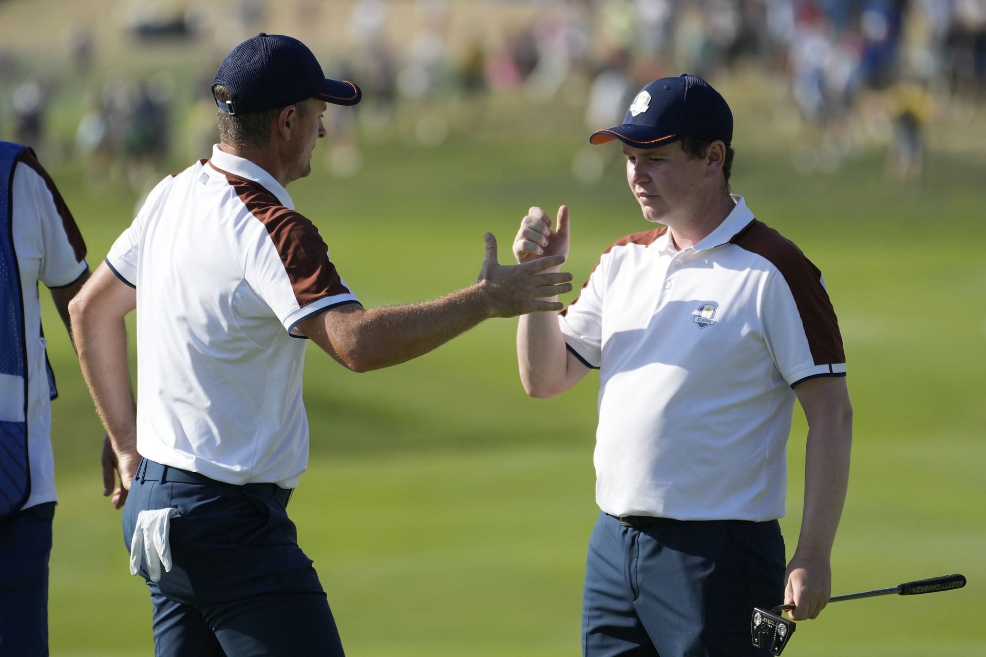 Justin Rose and Robert MacIntyre pictured at the 2023 Ryder Cup