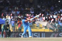 What is Rohit Sharma’s record against Pakistan in the ODI World Cup?
