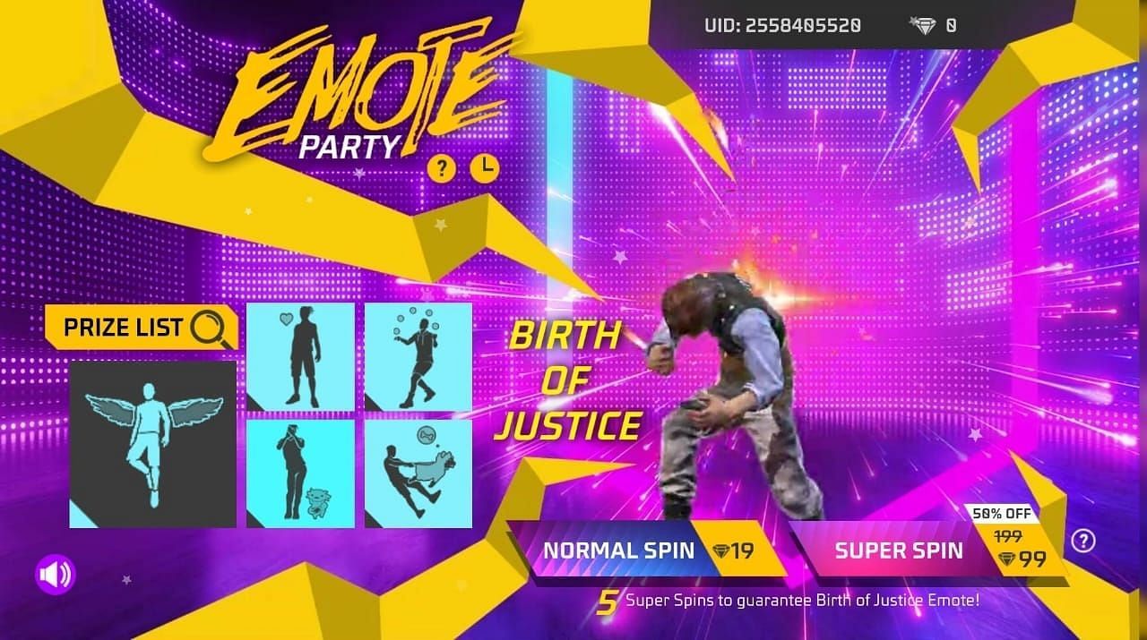 Emote Party इवेंट (Image via Garena)